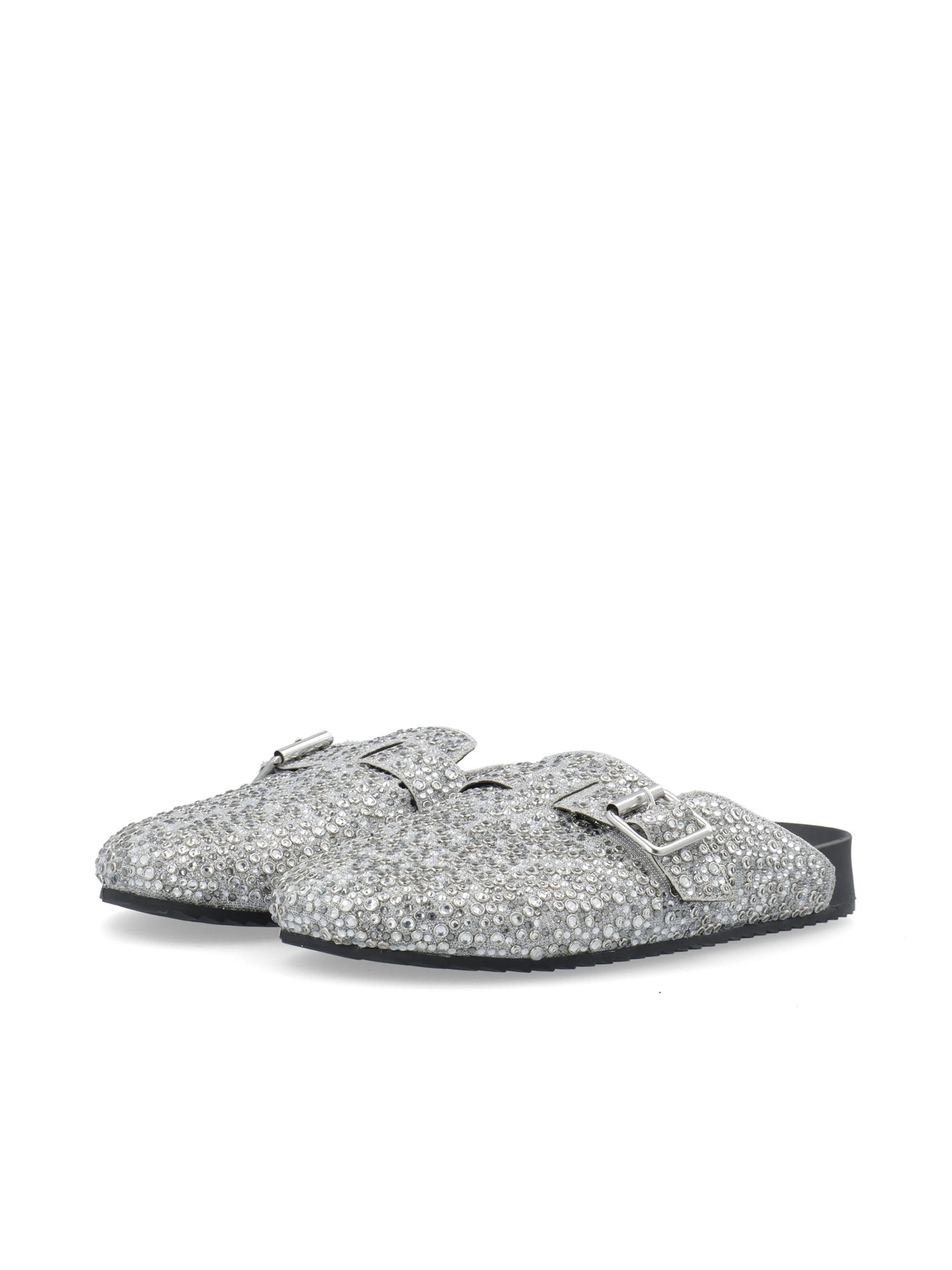Bianco Pantolette 'FALL' in Silber