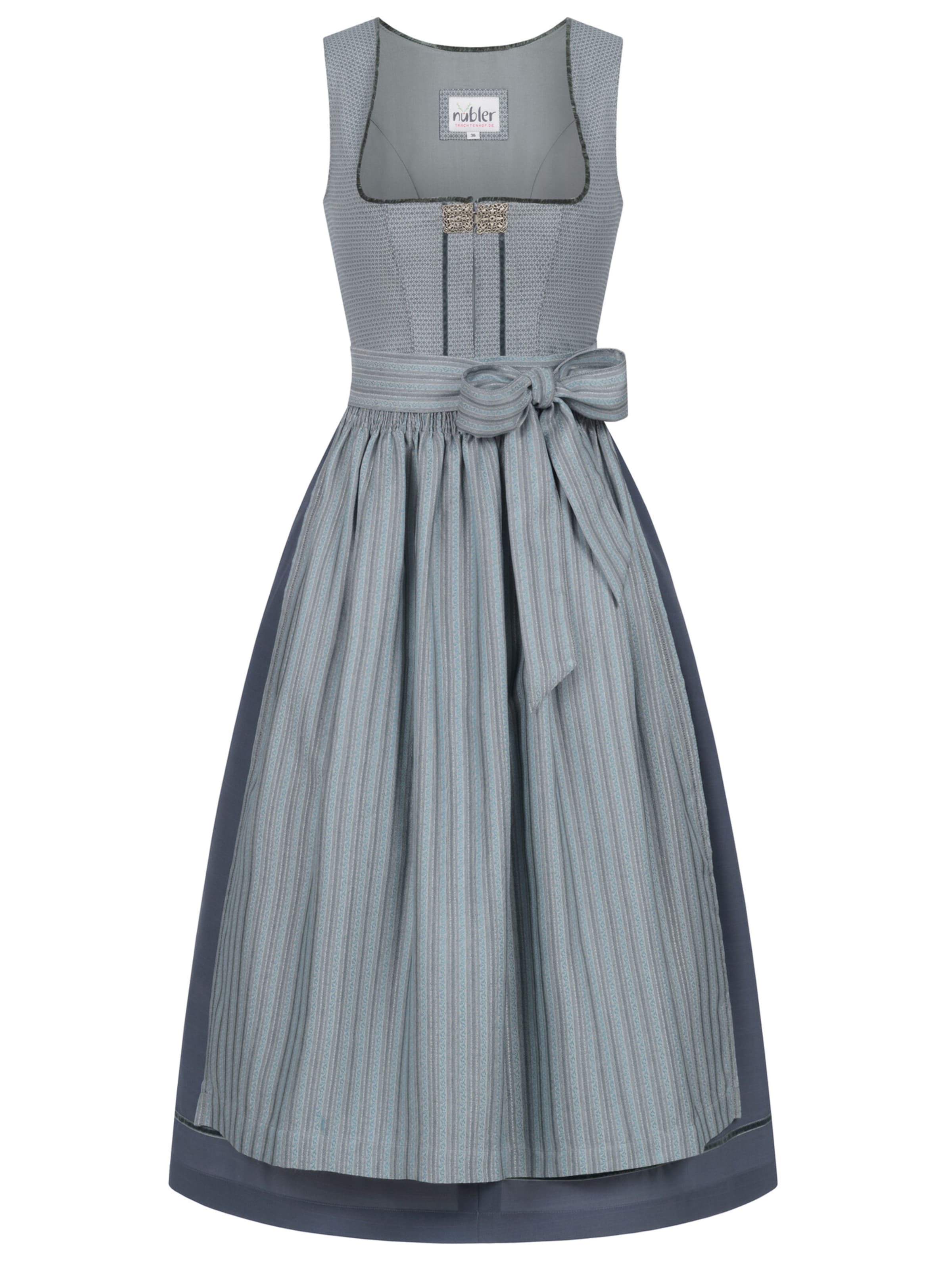 Trachtenhof Nübler Dirndl 'Dirndl lang Gill'‌ in Silber: Vorderseite