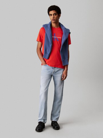 Calvin Klein Jeans T-Shirt in Rot