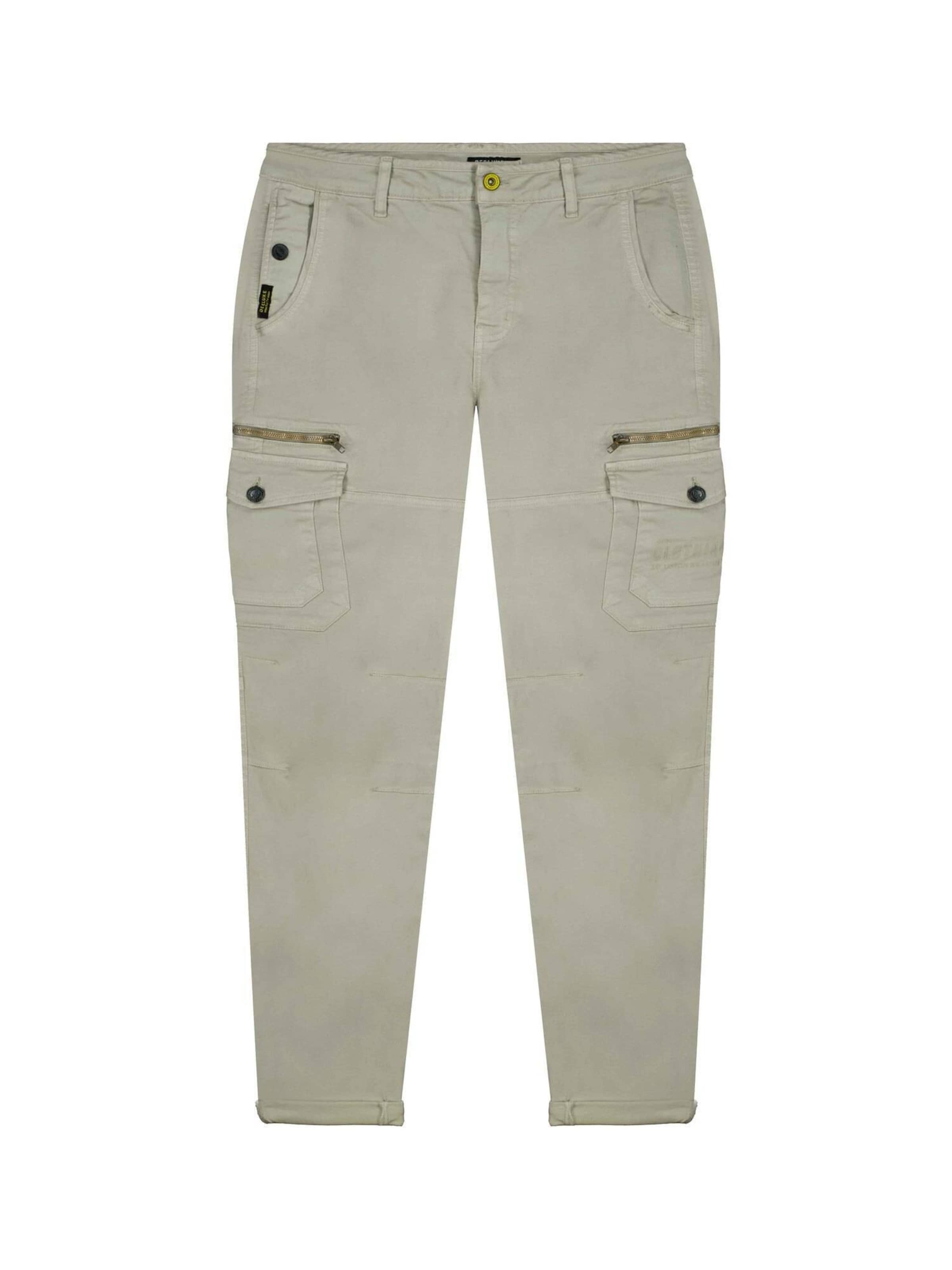 Deeluxe Tapered Cargo Pants 'Danakil' in Grey: front
