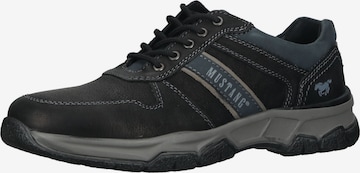 MUSTANG Athletic lace-up shoe in Black: front