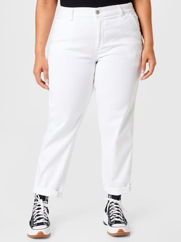 Loosefit Jean Dondup en blanc : devant