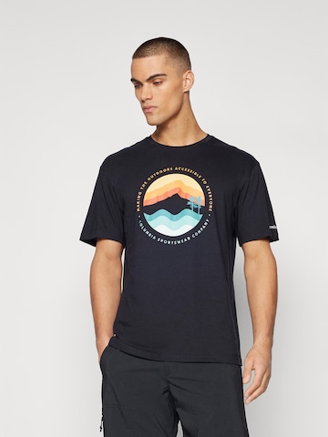 T-Shirt fonctionnel 'Path Lake™ II' COLUMBIA en noir : devant