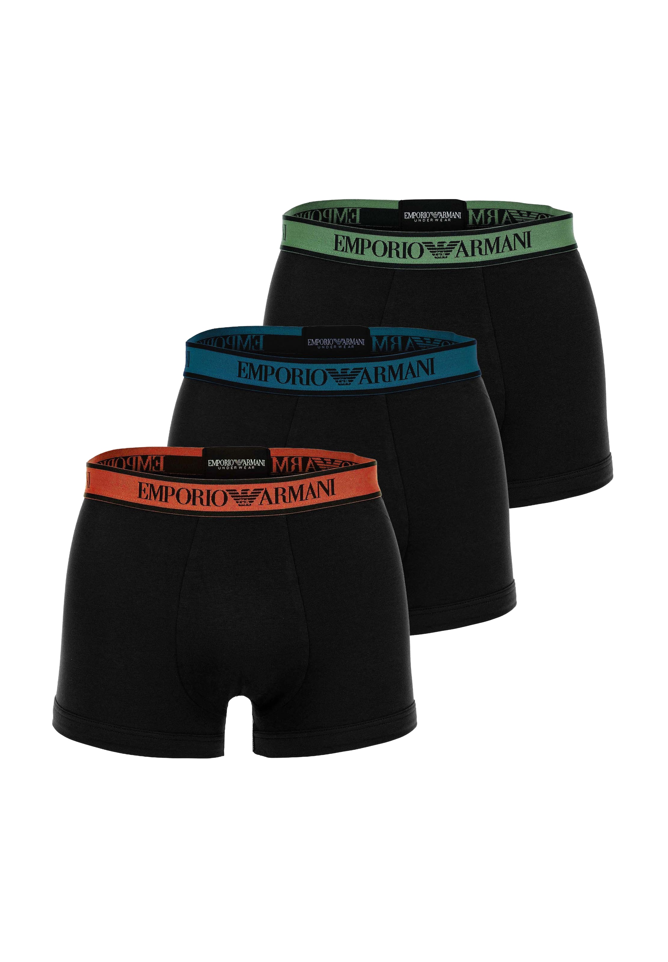 Emporio Armani - Boxers em preto: frente
