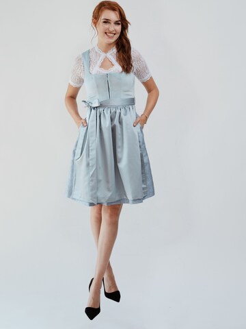Hofglanz Dirndl in Blau: Vorderseite