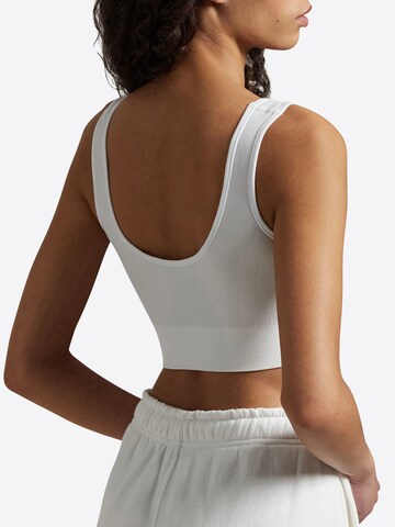 Bustier Soutien-gorge ' Ribbed Seamless ' Polo Ralph Lauren en blanc