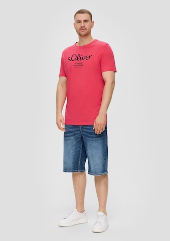 T-Shirt s.Oliver Red Label Big & Tall en rouge