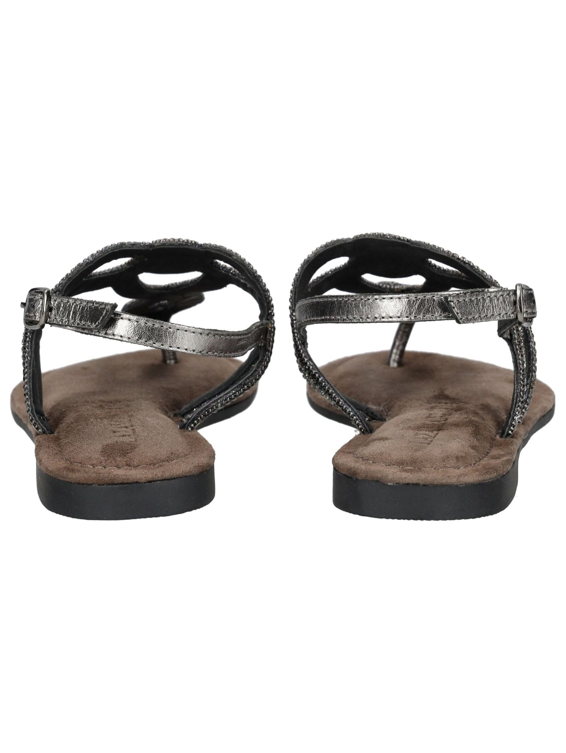 LAZAMANI T-Bar Sandals in Black