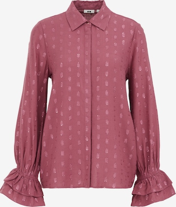 WE Fashion Pusero värissä vaaleanpunainen: etupuoli