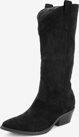 Findlay Cowboy Boots in Black: front