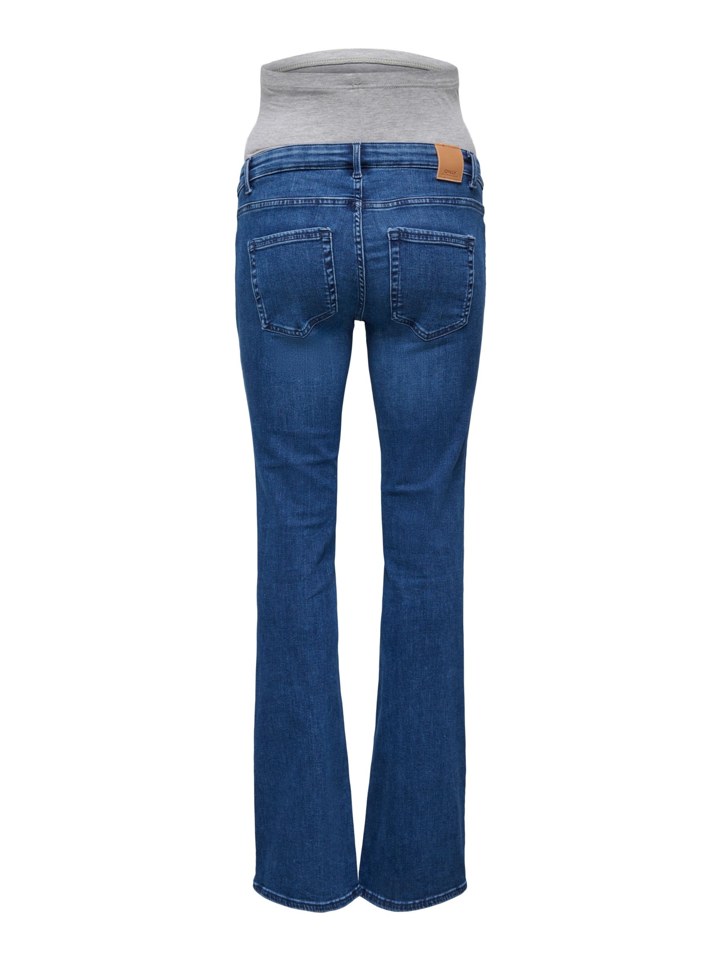 Only Maternity Flared Jeans 'OLMBlush' i blå