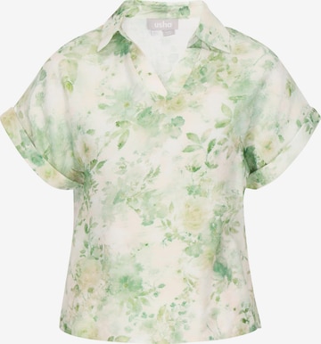 Chemisier Usha en vert : devant