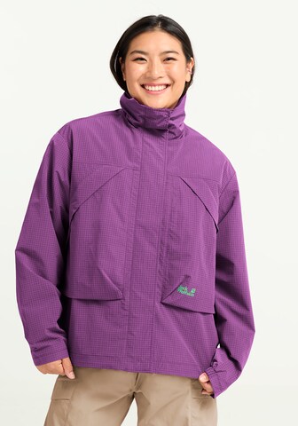 JACK WOLFSKIN Outdoor Jacket in Purple: front