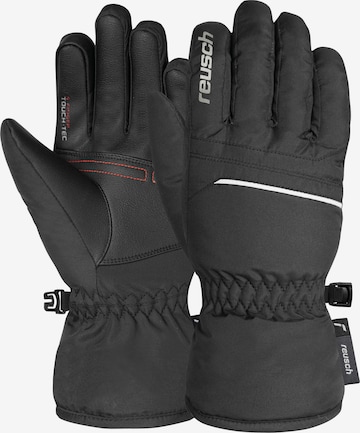 REUSCH Sporthandschuhe 'All Finger Touch' in Schwarz: Vorderseite