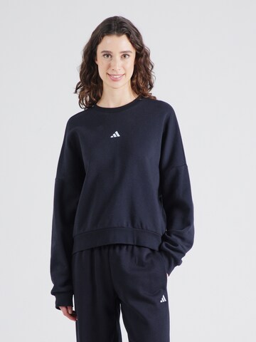 ADIDAS SPORTSWEAR Αθλητική μπλούζα φούτερ σε μαύρο: μπροστά