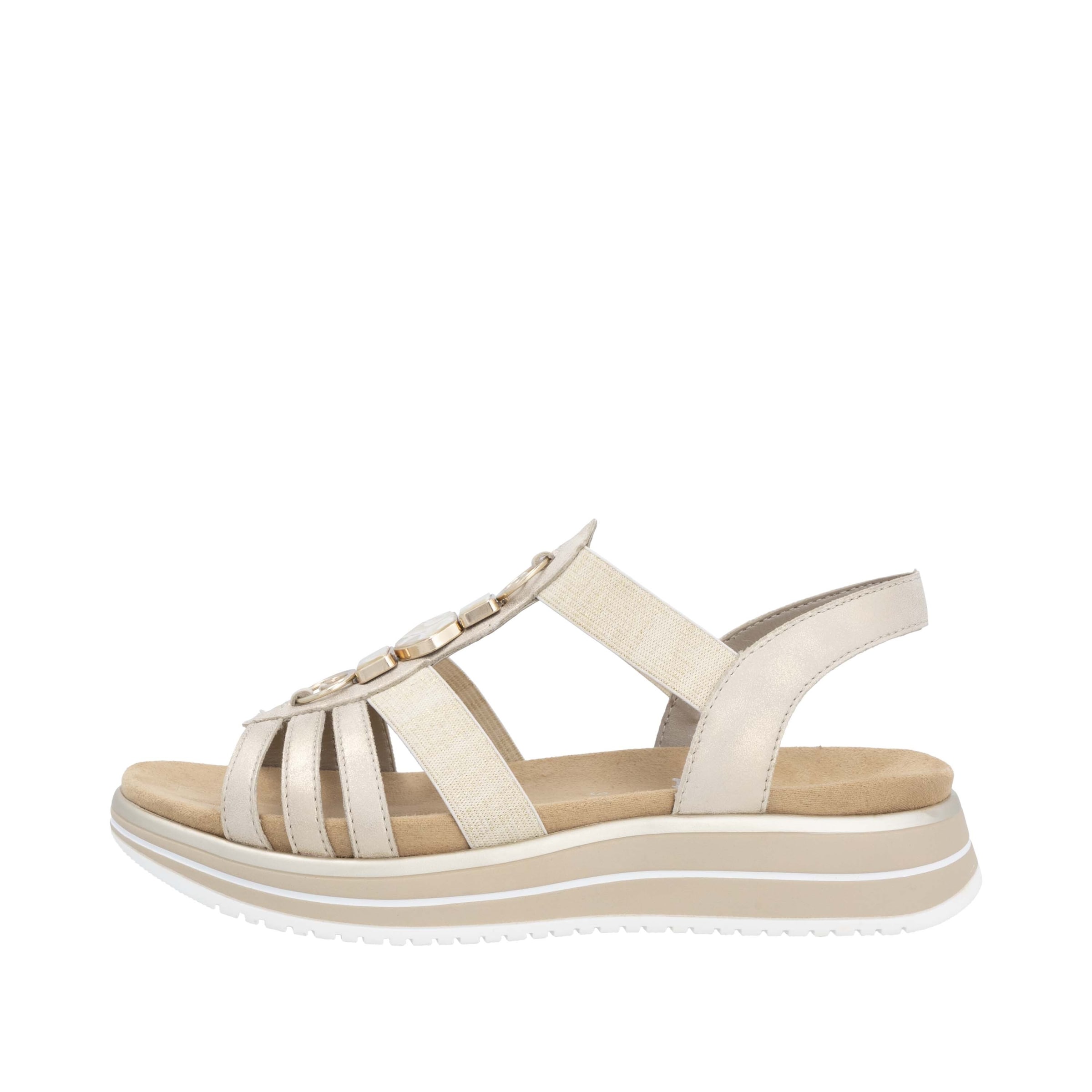 REMONTE Strap Sandals ' D1J60 ' in Beige