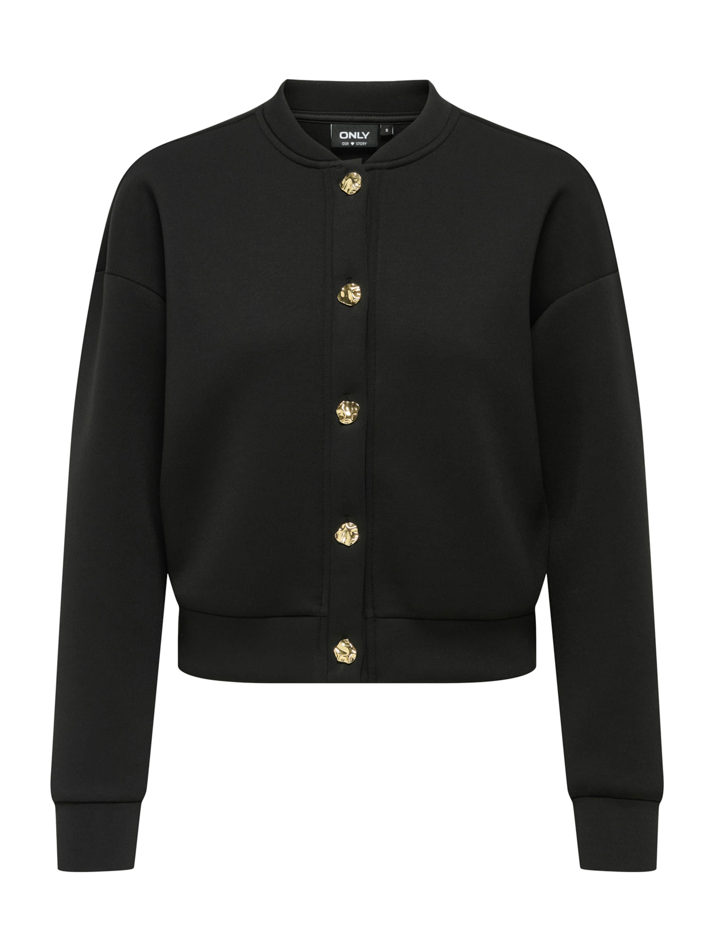 ONLY Ζακέτα φούτερ 'ONLNAOMI' σε μαύρο: μπροστά