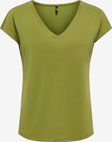 T-shirt 'ONLFREE' ONLY en vert : devant