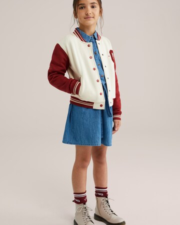WE Fashion Bluzka sportowa w kolorze beżowy