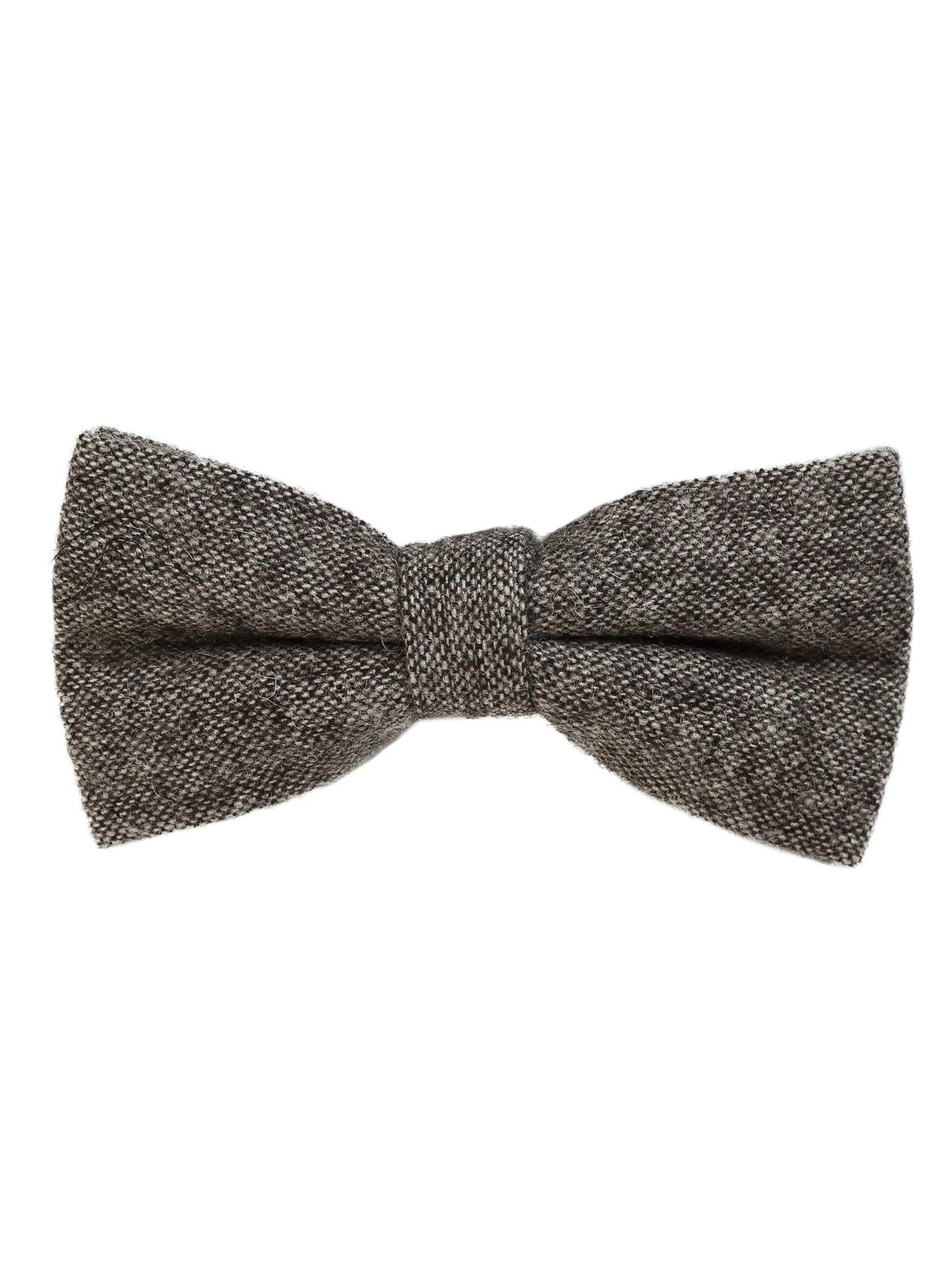 DonDon Bow Tie 'DonDon Herren Jeans Fliege Schleife gebunden 100% Baumwolle dunkelblau' in Beige: front
