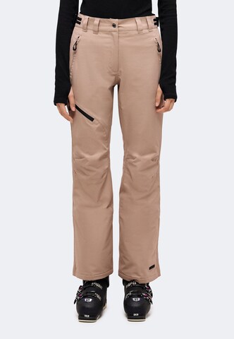 ICEPEAK Regular Sportbroek 'Curlew' in Bruin: voorkant