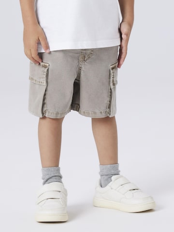 NAME IT Regularen Hlače 'NMMBEN B CARGO MK SHORTS 7805-PO NO' | siva barva