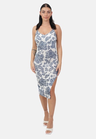 Abito di Elara in blu: frontale