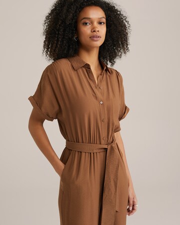 WE Fashion Jumpsuit i brun
