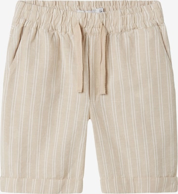 NAME IT - regular Pantalón en beige: frente