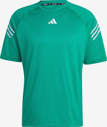 T-Shirt fonctionnel 'Icons' ADIDAS PERFORMANCE en vert : devant