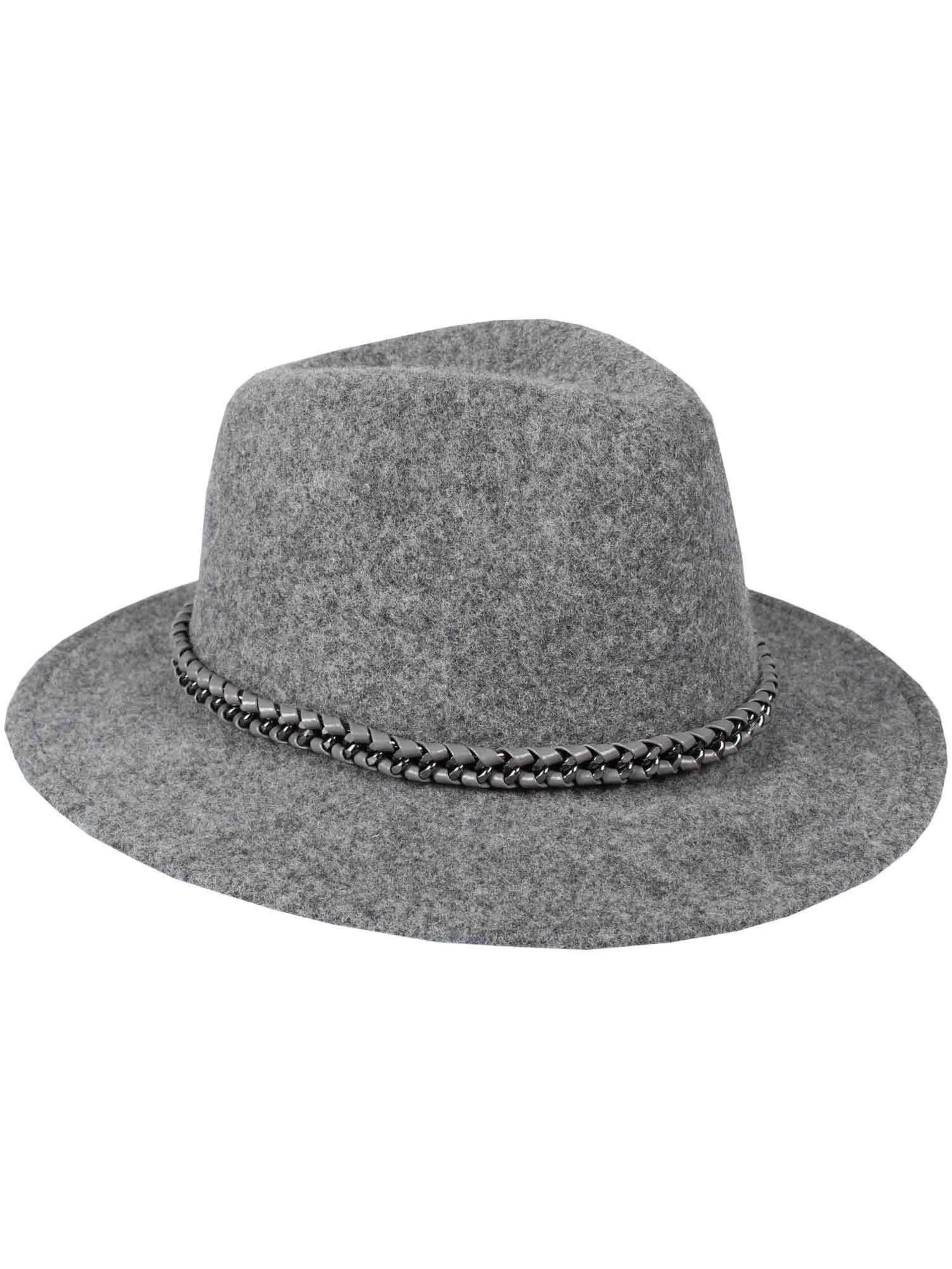 LOEVENICH Hut in Grau: Vorderseite