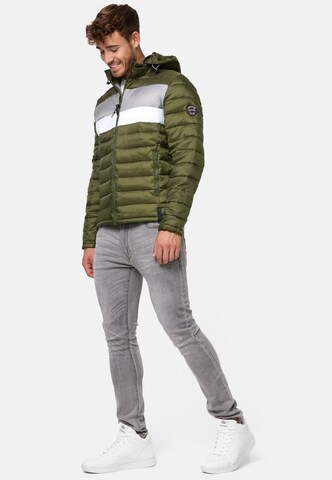 INDICODE JEANS Winterjas 'Hampshire' in Groen