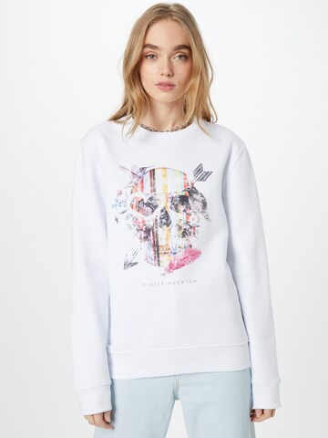 EINSTEIN & NEWTON Sweatshirt 'Arrow Skull' i vit: framsida