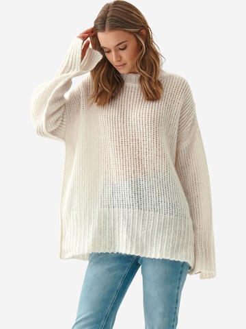 TATUUM Пуловер 'ALI' в бяло: отпред
