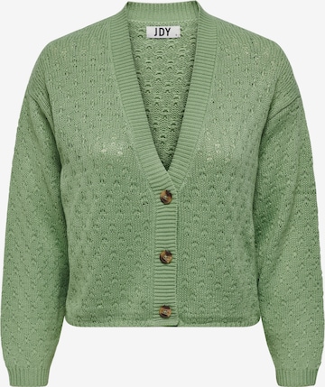 JDY Knit Cardigan in Green: front