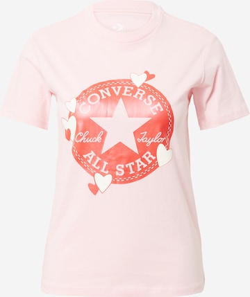 rozā CONVERSE T-Krekls: no priekšpuses