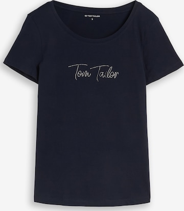 TOM TAILOR Tričko – modrá: přední strana