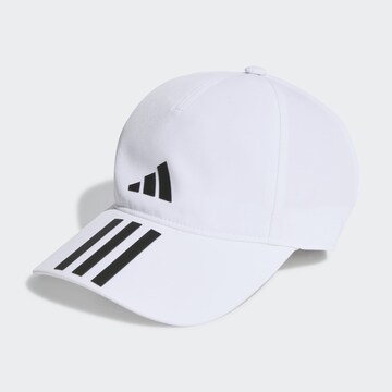 ADIDAS PERFORMANCE - Gorra deportiva ' 3-Streifen AEROREADY Running Training Baseball Kappe ' en blanco