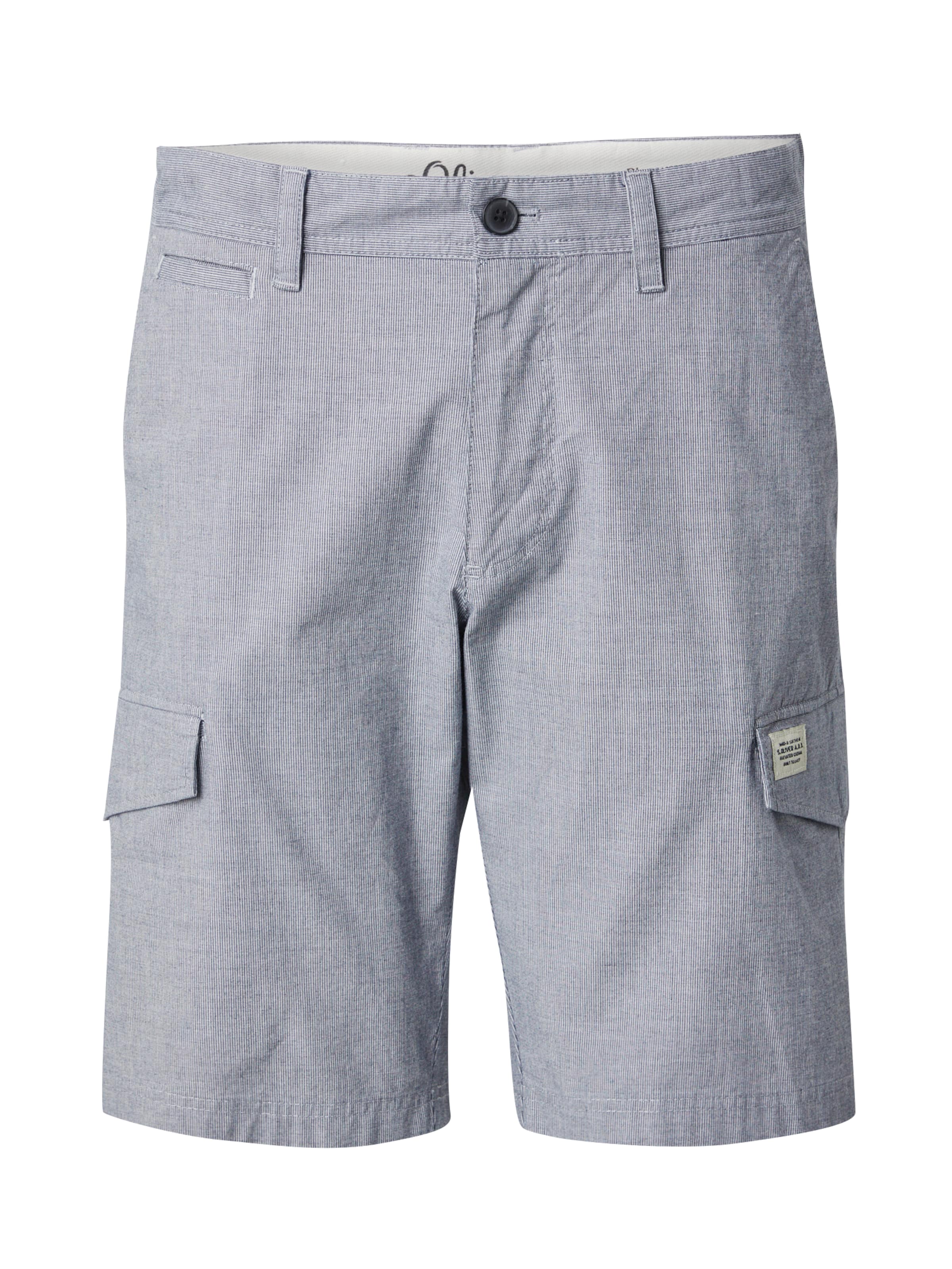 s.Oliver Regular Cargo trousers in Blue: front