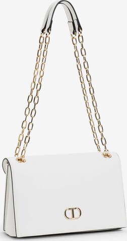 Twin Set Shoulder Bag in White: front