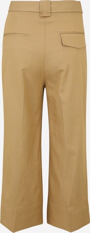 Wide Leg Pantalon à plis Banana Republic Petite en beige