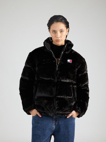 Tommy Jeans Winter jacket in Black: front