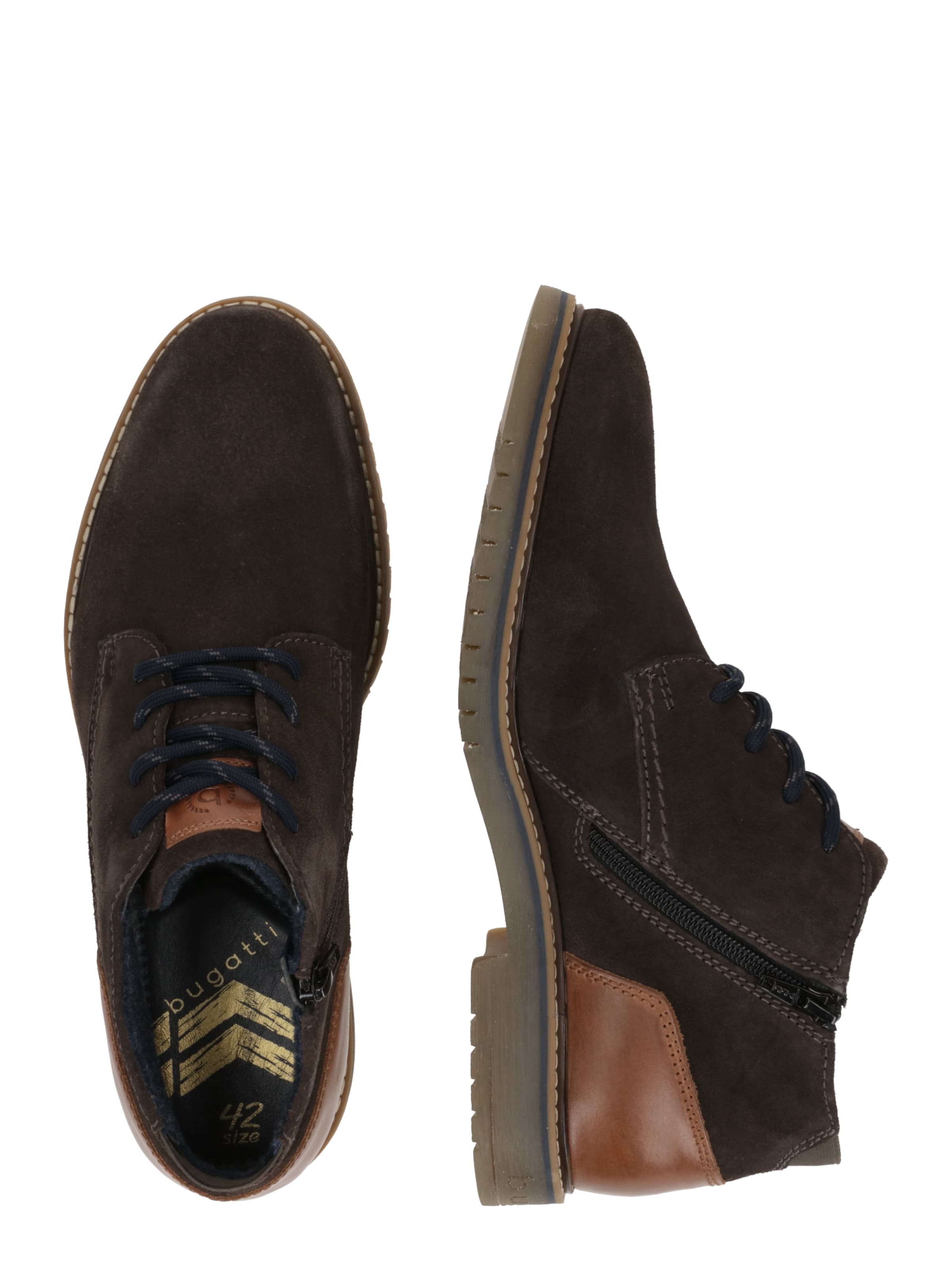 bugatti Δετό παπούτσι σε γκρι