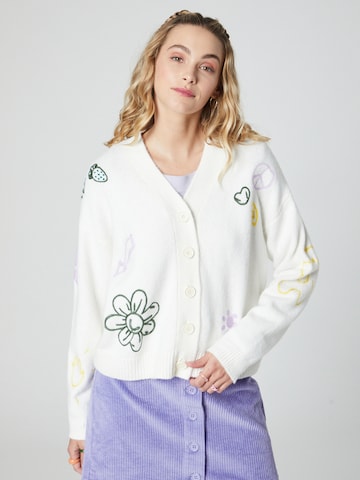 florence by mills exclusive for ABOUT YOU Knit cardigan 'Luna' in Mixed colours: front