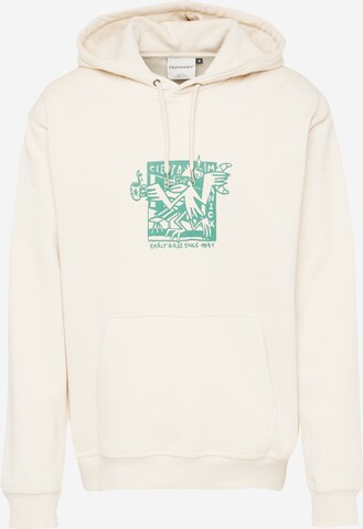 Cleptomanicx Sweatshirt 'Early Birds' in Beige: predná strana