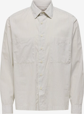 Coupe regular Chemise Only & Sons en gris : devant