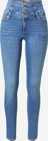 ONLY Skinny Jeans 'HUSH' in Blauw: voorkant