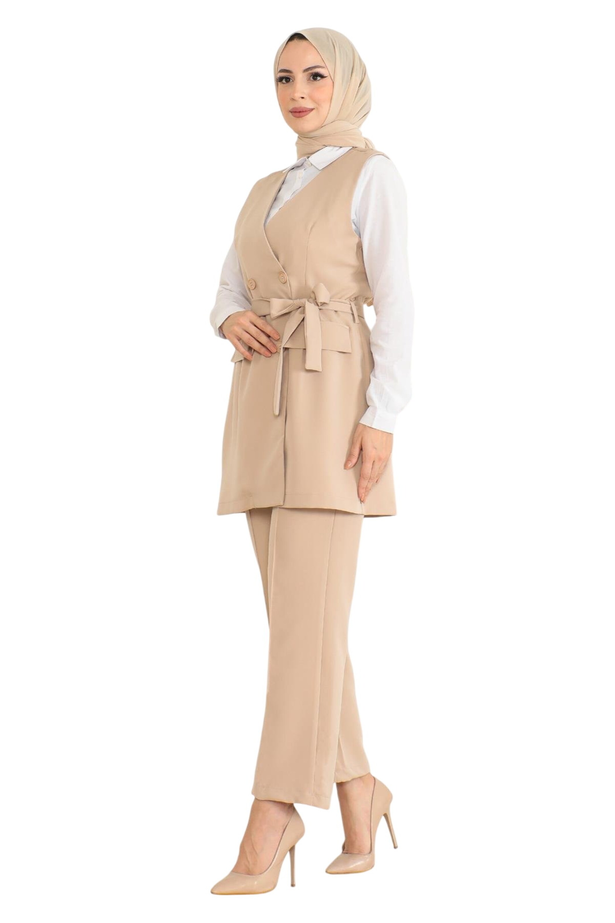 MODAMIHRAM Pantsuit in Beige