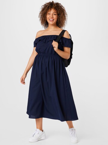 ABOUT YOU Curvy Summer Dress 'Diana' in Blue