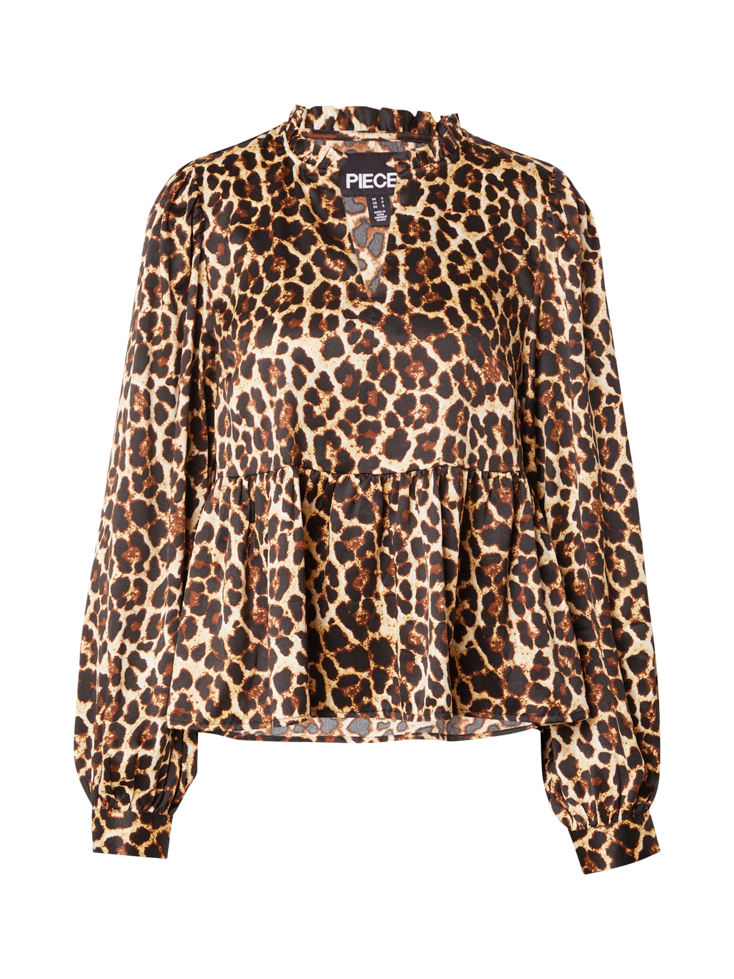 PIECES Bluse 'PCNEO' i sort: forside